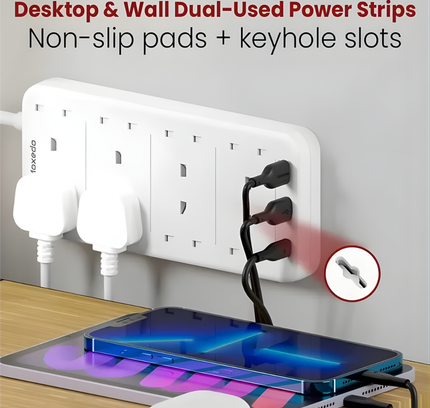 Moxedo Power Strip  8 AC Outlet 3 Usb port