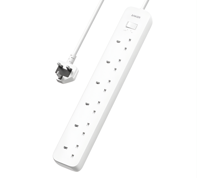 Anker 6 Ac Outlet Power Strip White, A91f3k21