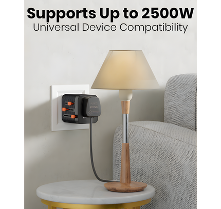 Moxedo Universal – Plug Travel Conversion Socket 2500W