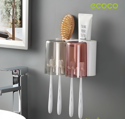 Tooth Brush Holder Two Cups Ecoco