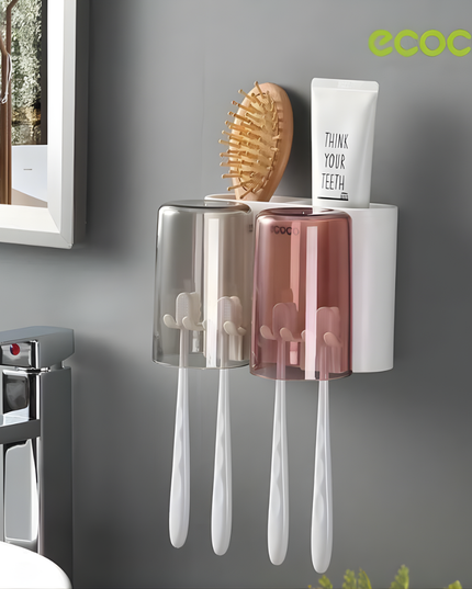 Tooth Brush Holder Two Cups Ecoco
