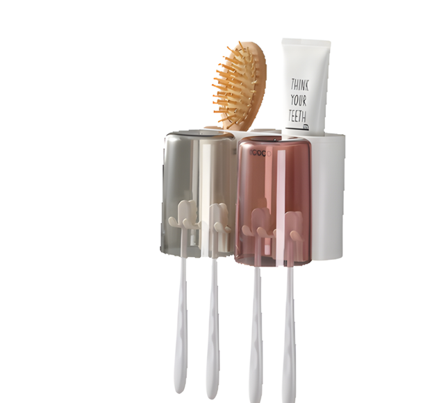 Tooth Brush Holder Two Cups Ecoco