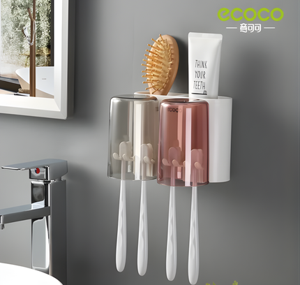 Tooth Brush Holder Two Cups Ecoco