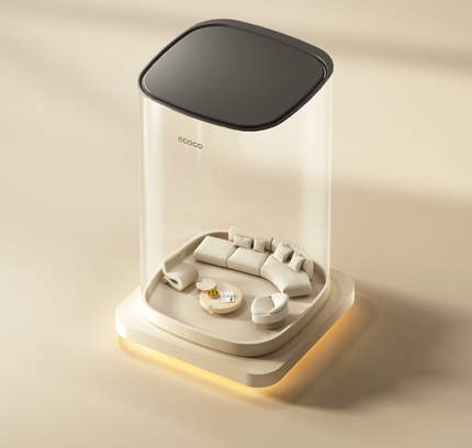 Ecoco Stainless Steel Pedal Trash Can 10L