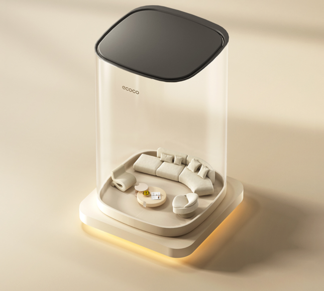 Ecoco Stainless Steel Pedal Trash Can 10L