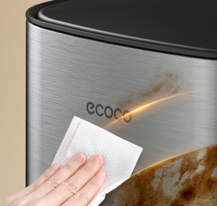 Ecoco Stainless Steel Pedal Trash Can 10L