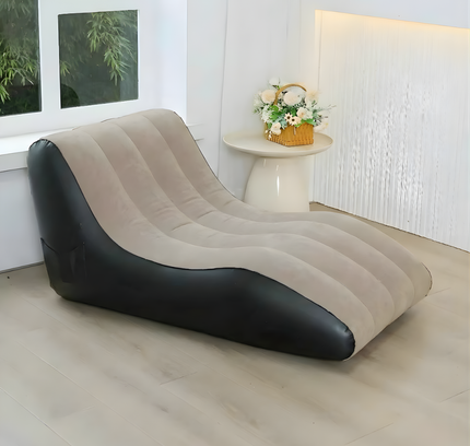 Flocked Lounge Inflatable Sofa Chair