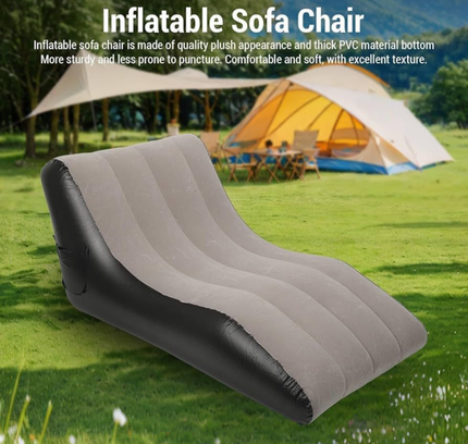 Flocked Lounge Inflatable Sofa Chair