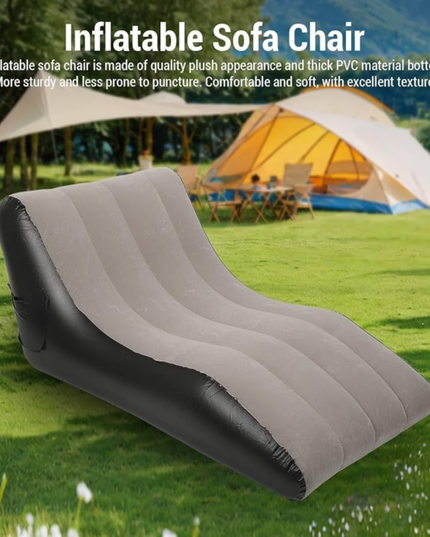 Flocked Lounge Inflatable Sofa Chair