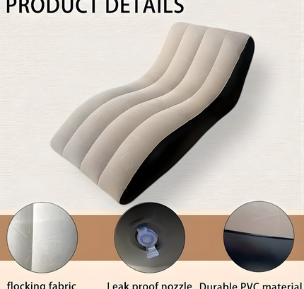 Flocked Lounge Inflatable Sofa Chair