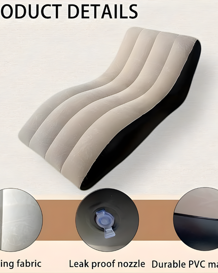 Flocked Lounge Inflatable Sofa Chair