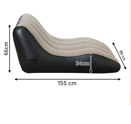 Flocked Lounge Inflatable Sofa Chair