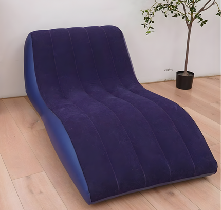 Flocked Lounge Inflatable Sofa Chair