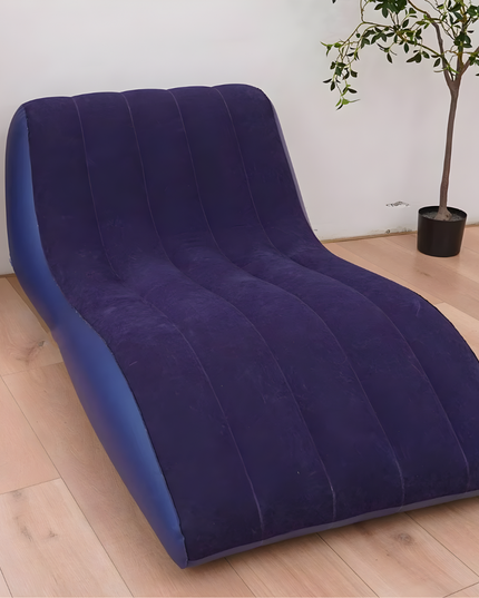 Flocked Lounge Inflatable Sofa Chair