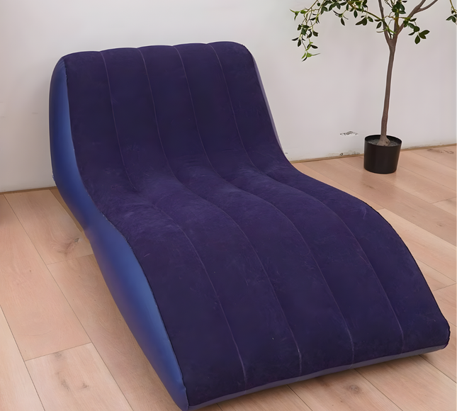 Flocked Lounge Inflatable Sofa Chair