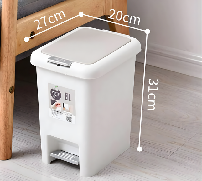 Plastic Trash Can Lid Press 8 Liter