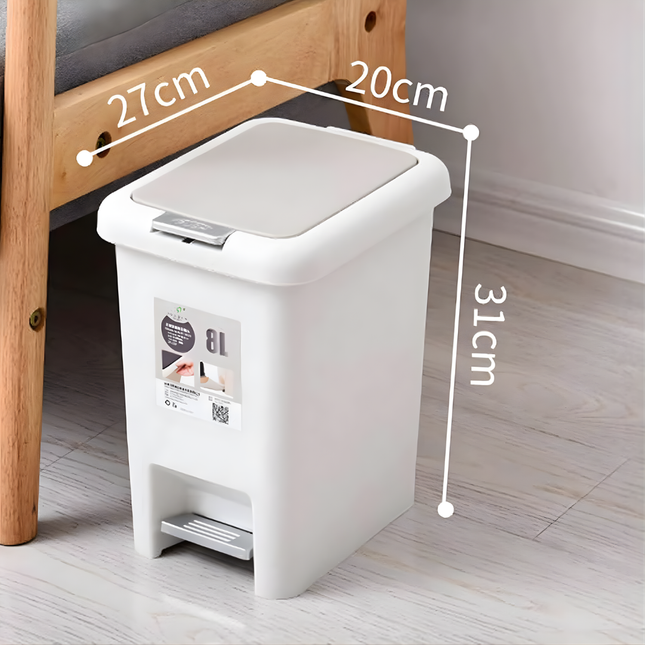 Plastic Trash Can Lid Press 8 Liter