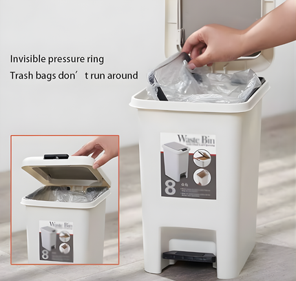 Plastic Trash Can Lid Press 8 Liter