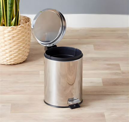 Stainless Steel Trash Bin Basket 8 Liter