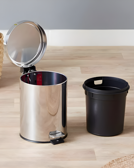 Stainless Steel Trash Bin Basket 8 Liter