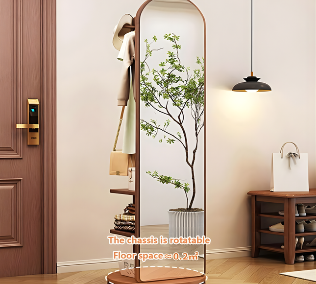 Full Length Wooden Standing Mirror
