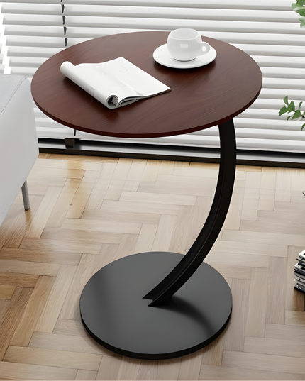Round Shaped Coffee Table Metal Stand