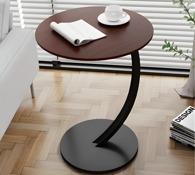 Round Shaped Coffee Table Metal Stand