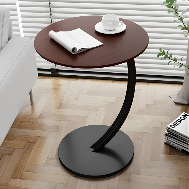Round Shaped Coffee Table Metal Stand
