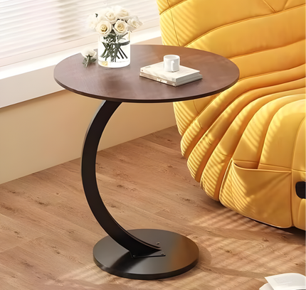 Round Shaped Coffee Table Metal Stand