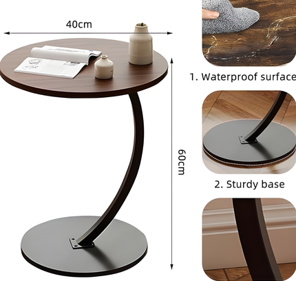 Round Shaped Coffee Table Metal Stand