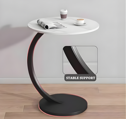 Round Shaped Coffee Table Metal Stand