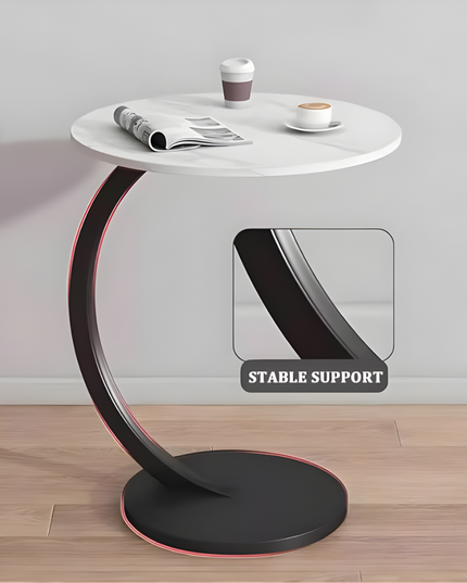 Round Shaped Coffee Table Metal Stand