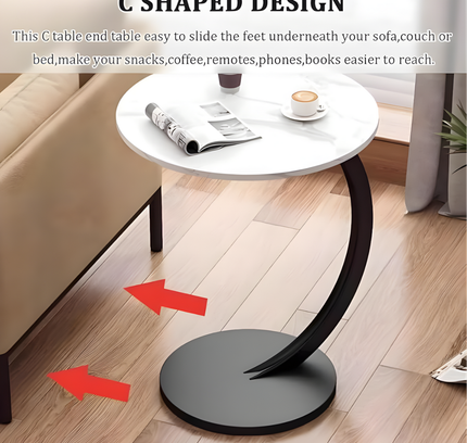 Round Shaped Coffee Table Metal Stand
