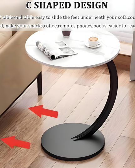Round Shaped Coffee Table Metal Stand