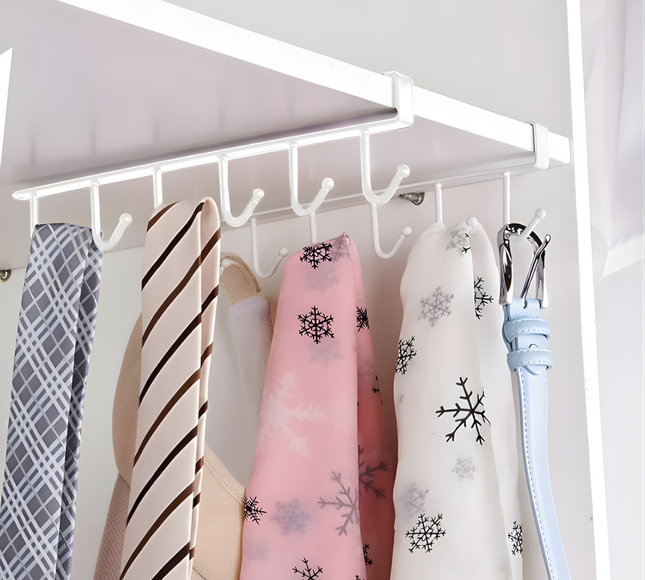 منظم خطافات الأكواب المثبتة على الحائط (قطعة واحدة)