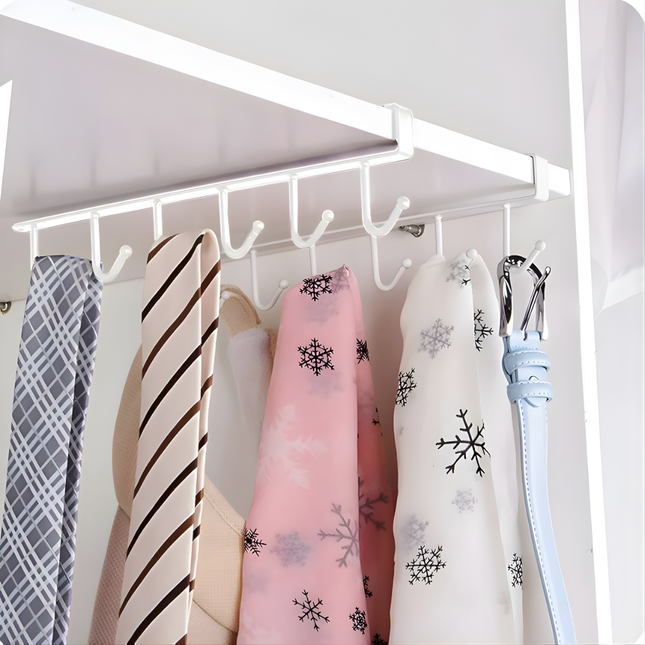 منظم خطافات الأكواب المثبتة على الحائط (قطعة واحدة)