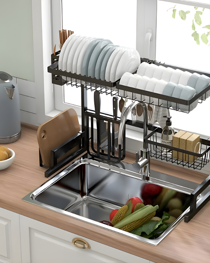 رف حوض معدني ثقيل للمطبخ لحوض واحد