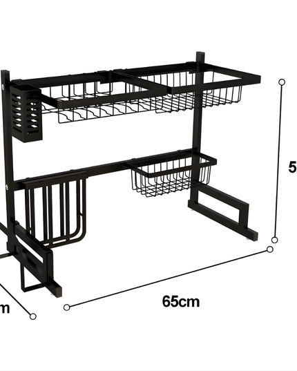 رف حوض معدني ثقيل للمطبخ لحوض واحد