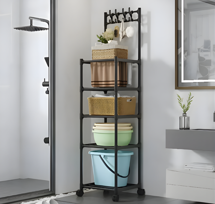 رف تخزين متحرك بأربع طبقات