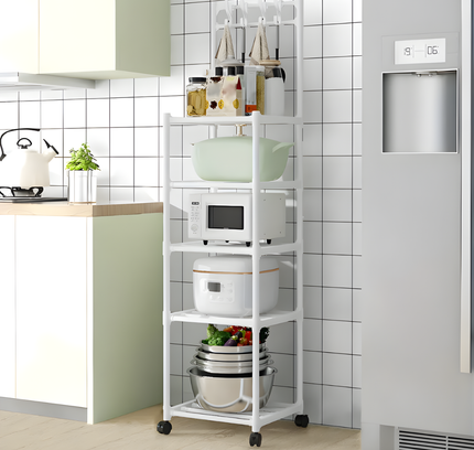 رف تخزين متحرك بأربع طبقات