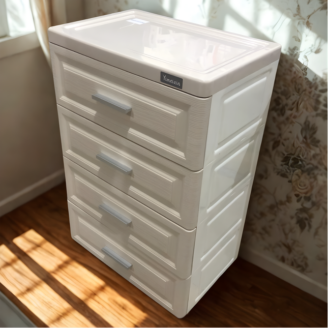 Plastic Storage Drawer Shelf 4 Layer