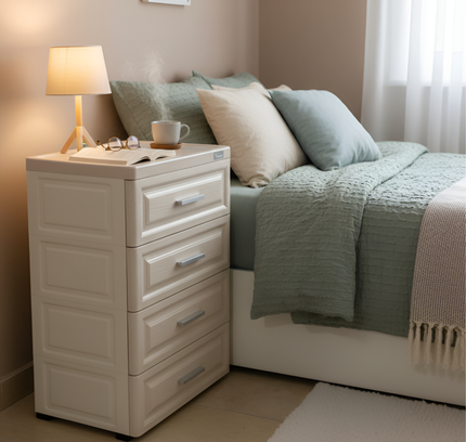 Plastic Storage Drawer Shelf 4 Layer