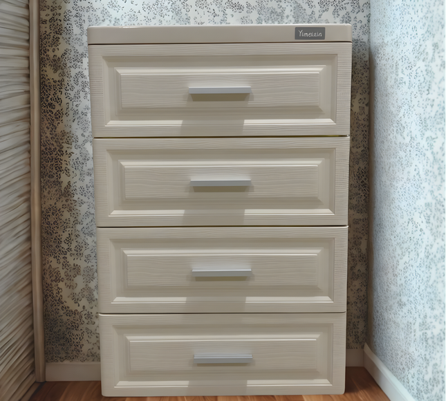 Plastic Storage Drawer Shelf 4 Layer