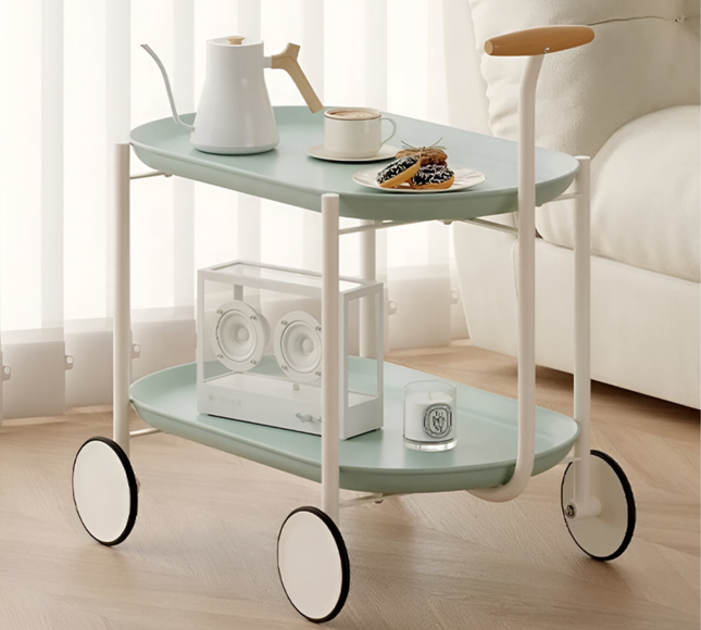 Kitchen 2-Tier Trolley Cart