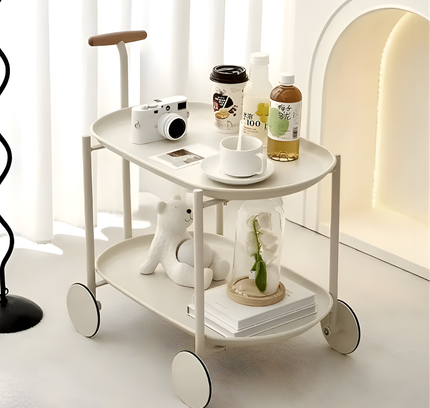 Kitchen 2-Tier Trolley Cart