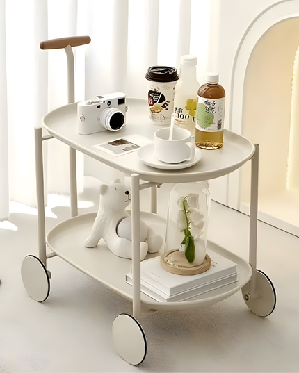 Kitchen 2-Tier Trolley Cart