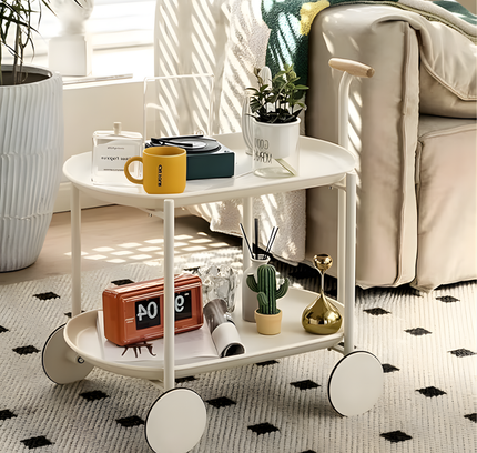 Kitchen 2-Tier Trolley Cart