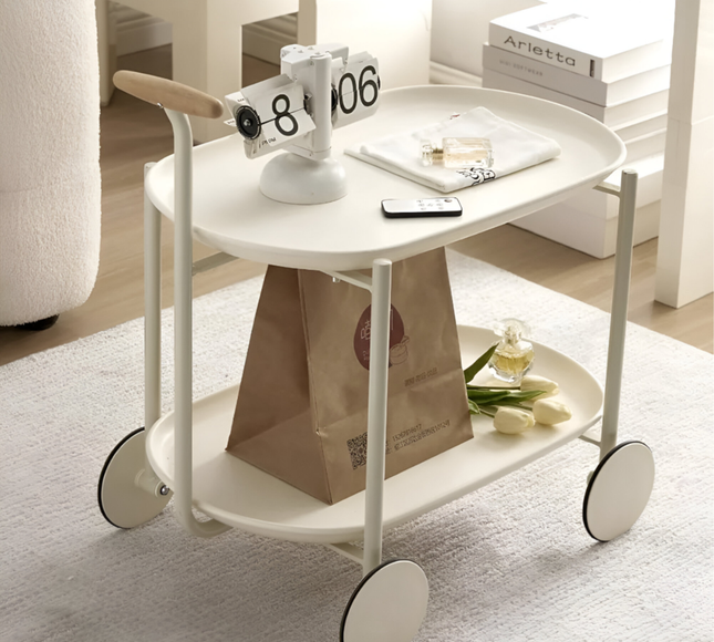 Kitchen 2-Tier Trolley Cart