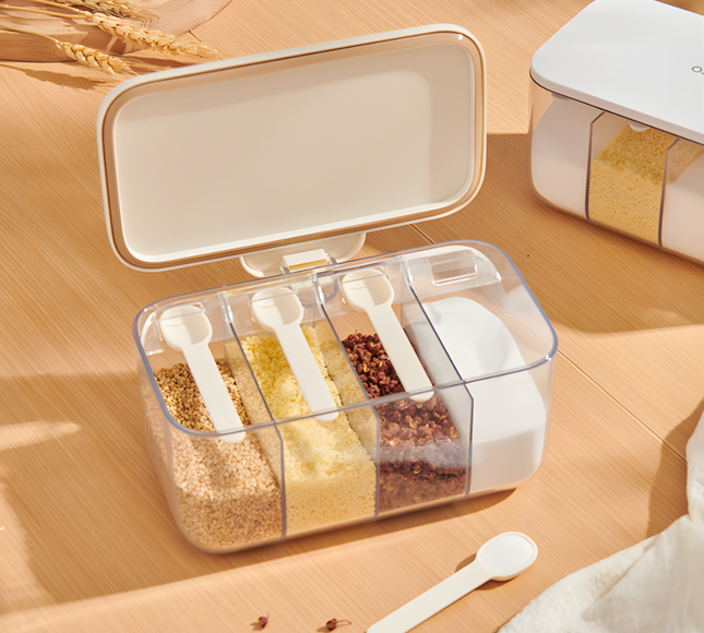 Ecoco 4 in 1 Spice Storage Box