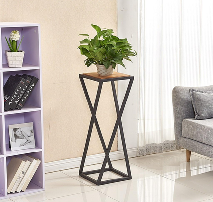 Wooden Single Plant Stand